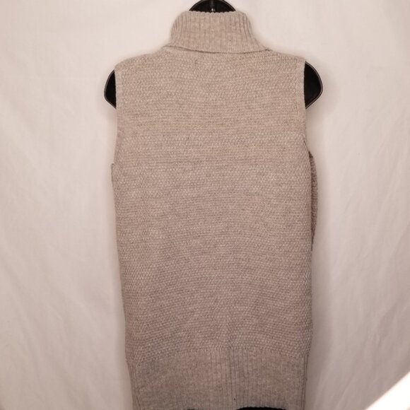 Francesca Blue Rain cableknit tunic top Gray Medium - Picture 4 of 11